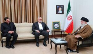 سخنان رهبر انقلاب خطاب به اسماعیل هنیه درباره فرزندان شهیدش					 – خلیج فا