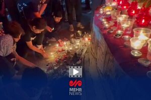 کودکان هرمزگانی در سوگ جانباختگان بندر شهید رجایی
 – نابند نیوز